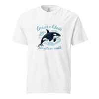T-shirt teinté lourd unisexe